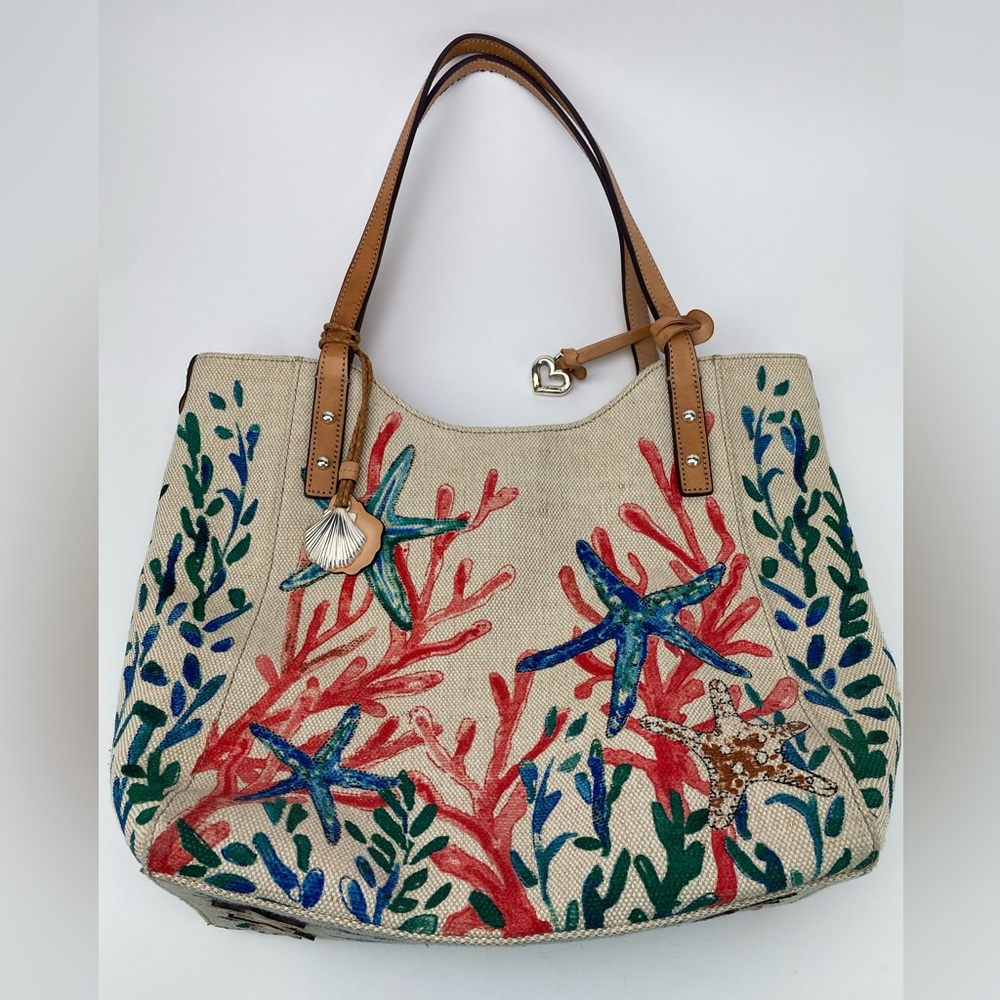 Brighton Under the Sea Natural Large Handbag Tote Starfish Ocean Reef